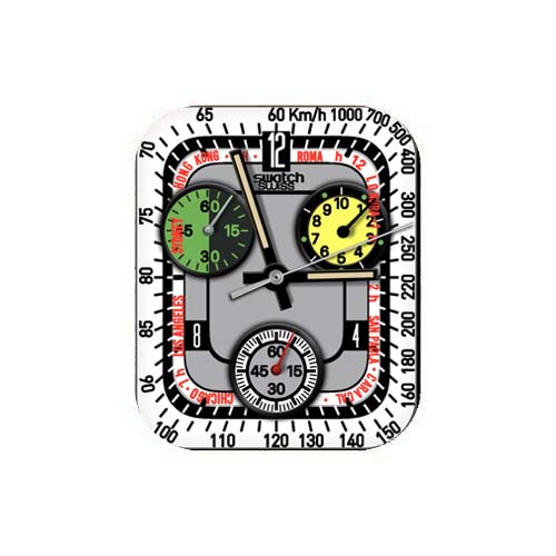 SWATCH斯沃琪数字指针表盘