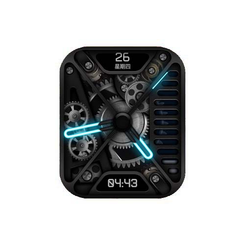 荧光指针旋转机械数字表盘