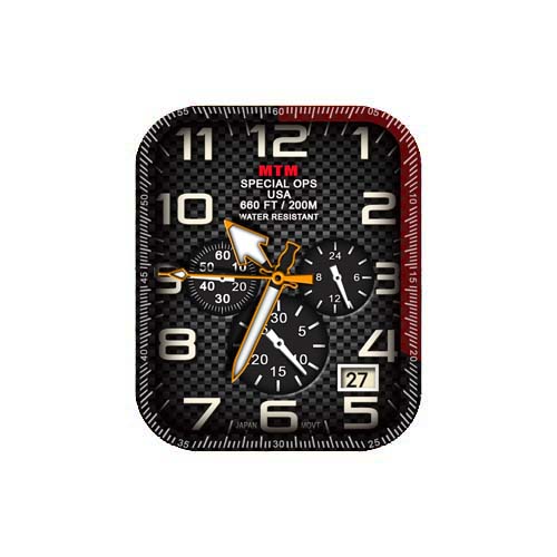 MTM数字指针黑色表盘