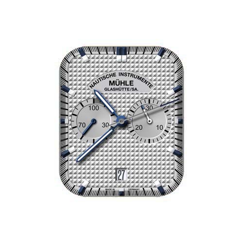 穆勒格拉苏蒂 Mühle Glashütte数字指针白色表盘