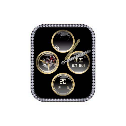 简约钻石指针表盘