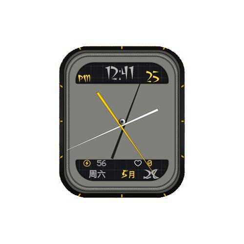 简约指针数字表盘