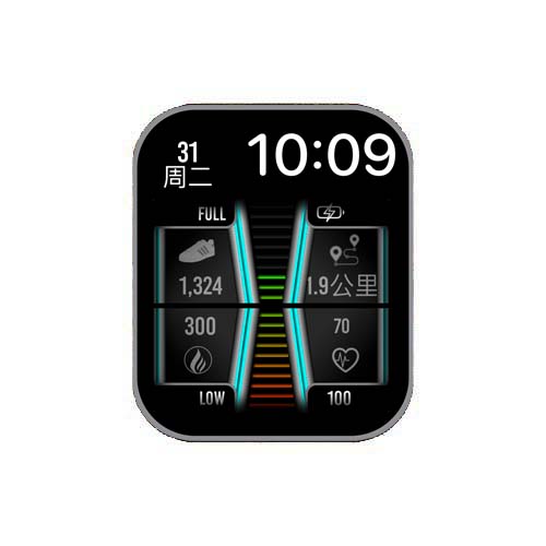 数字步数运动心率S7表盘