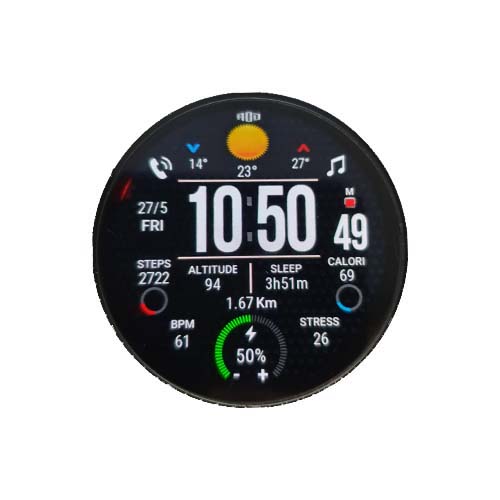 华为 Watch GT/GT 2 46mm数字天气运动表盘