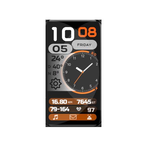 荣耀Band 6 数字指针运动表盘