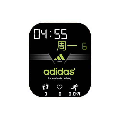 Adidas阿迪达斯数字运动表盘