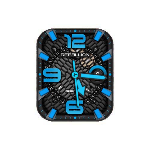 Rebellion蓝色数字指针表盘