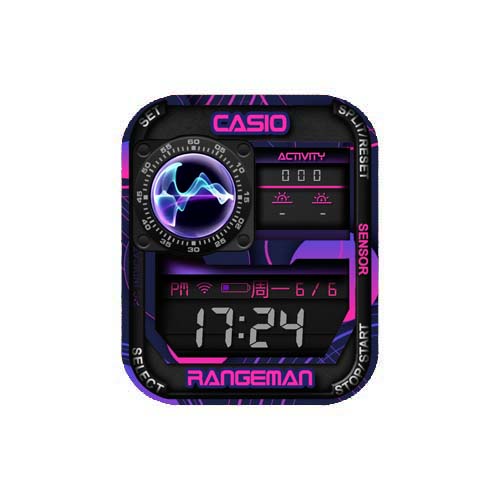 CASIO卡西欧数字运动表盘