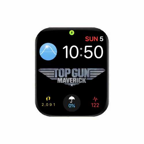 TOP GUN数字运动心率表盘