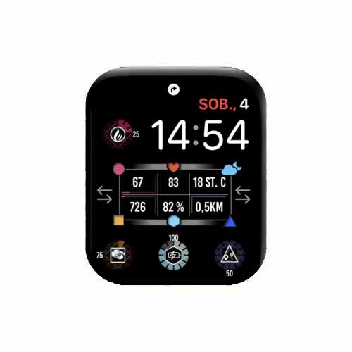 数字运动心率表盘