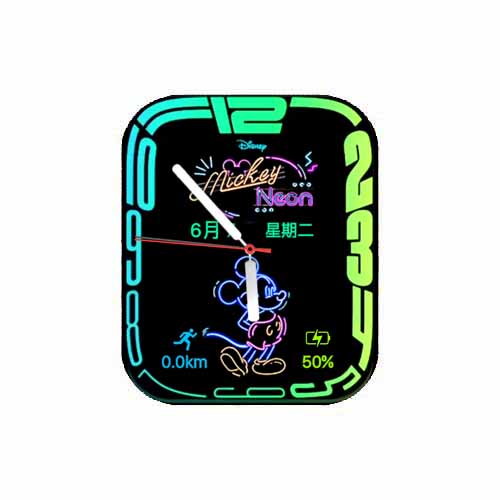 迪士尼米奇数字指针表盘