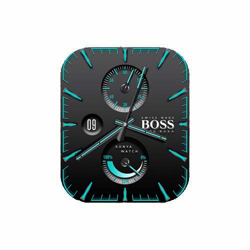 HUGO BOSS雨果博斯数字指针表盘