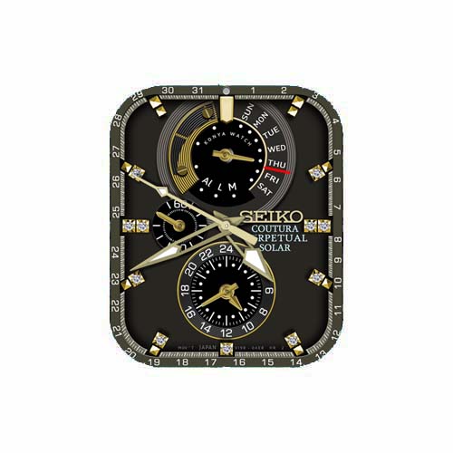 SEIKO精工数字指针表盘