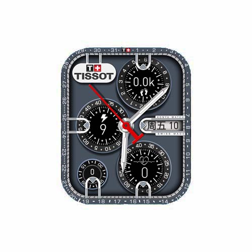 TISSOT天梭数字指针表盘