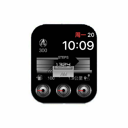 仪表盘数字运动表盘