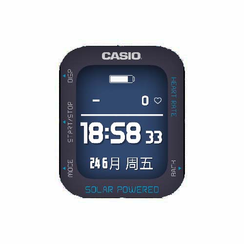Casio卡西欧数字运动表盘
