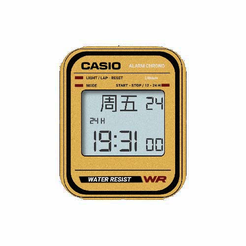 Casio卡西欧数字运动表盘