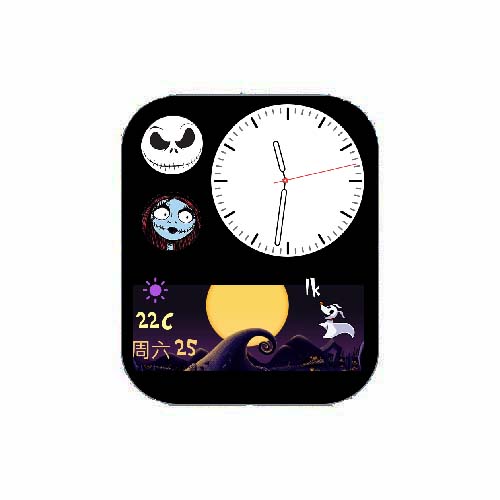 搞怪万圣节数字指针表盘