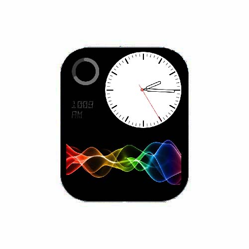 彩色波浪条指针表盘