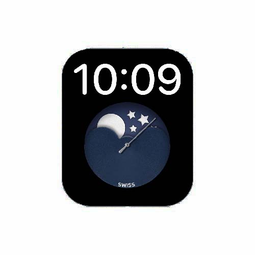 简约数字指针黑色表盘