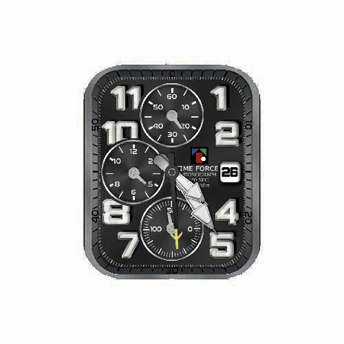 TIME FORCE数字指针蓝色表盘