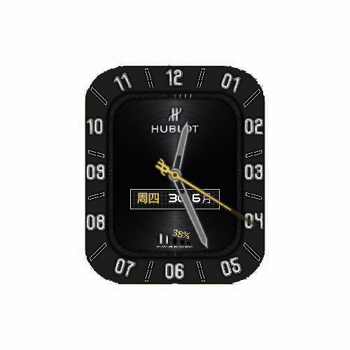 HUBLOT宇舶数字指针黑色表盘