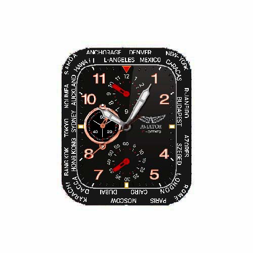 AVIATOR数字指针黑色表盘