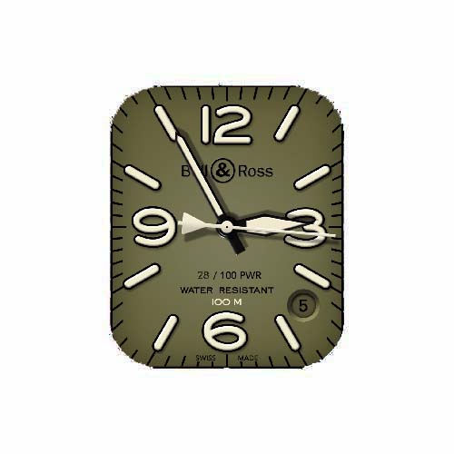 Bell&Ross柏莱士数字指针表盘