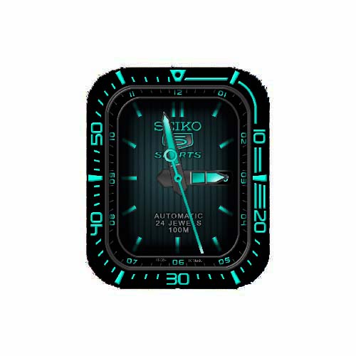 SEIKO精工数字指针夜光表盘