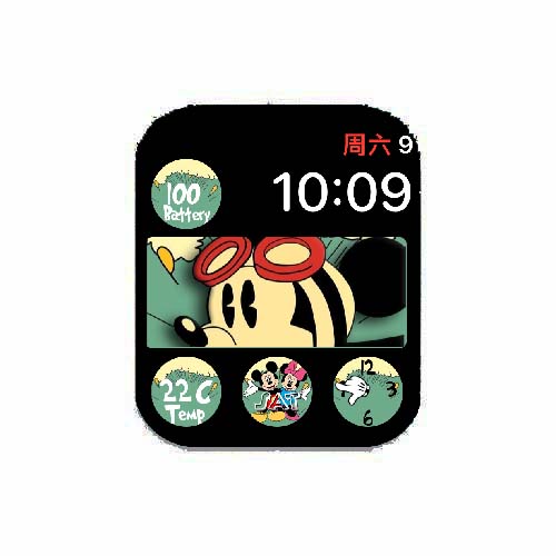 迪士尼米奇数字表盘