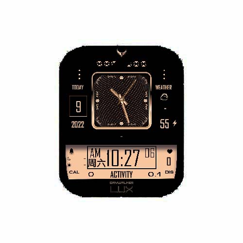 数字指针动态粒子表盘