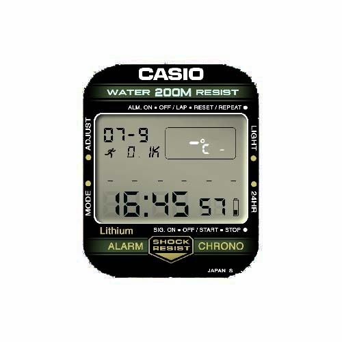 CASIO卡西欧数字运动表盘