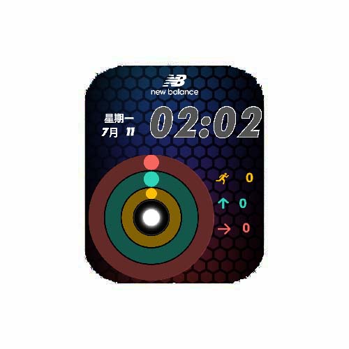 New balance数字运动环表盘