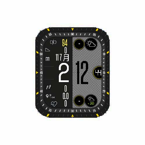 数字运动黑色表盘