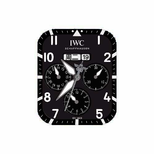 IWC万国数字指针表盘