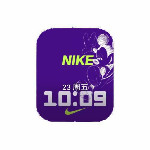 NIKE耐克米老鼠人像数字原生表盘
