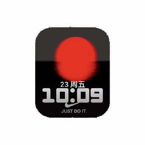 NIKE耐克落日数字人像原生表盘