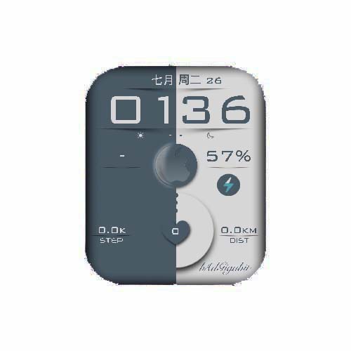 数字运动环表盘