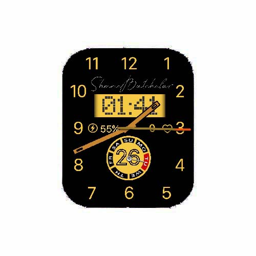 数字指针黑色表盘