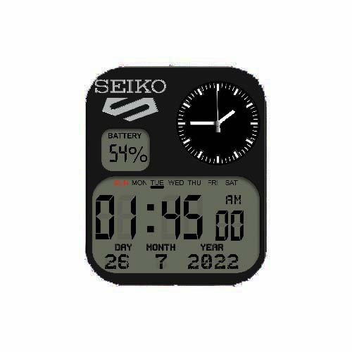 SEIKO精工数字指针表盘