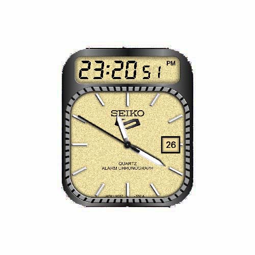 SEIKO精工数字指针表盘