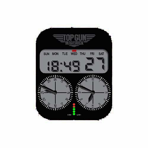 简约数字指针黑色表盘