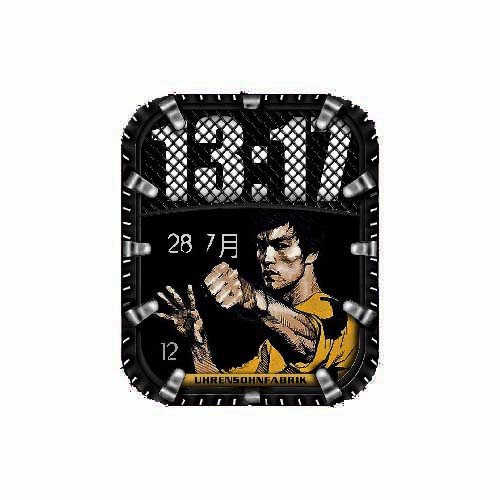 李小龙人物图案数字表盘