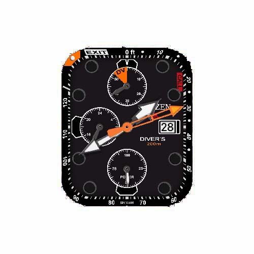 CITIZEN西铁城指针表盘