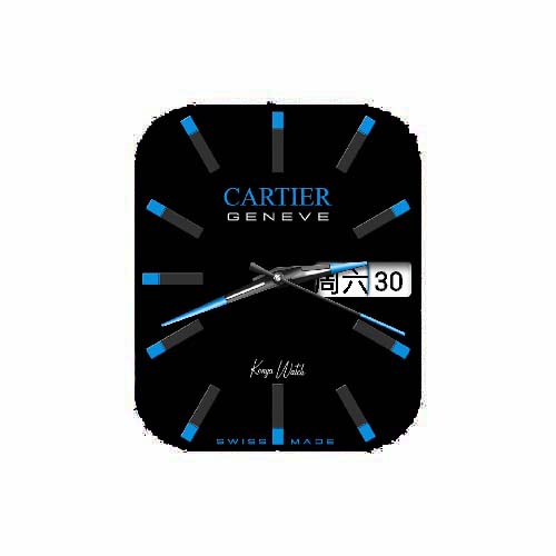 卡地亚Cartier数字指针表盘