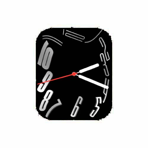 S7数字指针黑色表盘