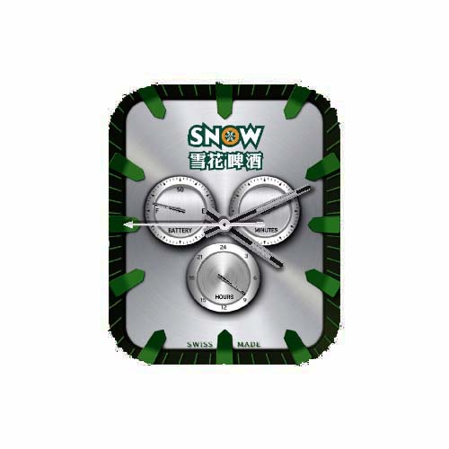 雪花啤酒数字指针表盘