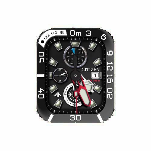 CITIZEN西铁城数字指针表盘