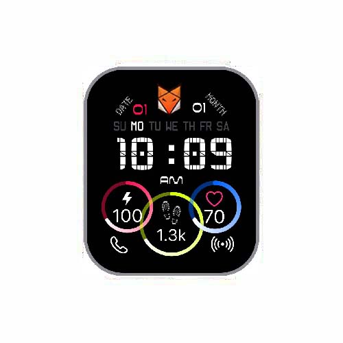 数字运动环步数表盘