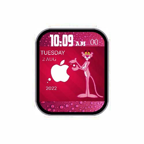 粉红豹数字运动表盘